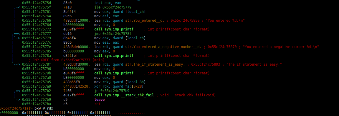 Reverse engineering 32 and 64 bits binaries with Radare2 - 2